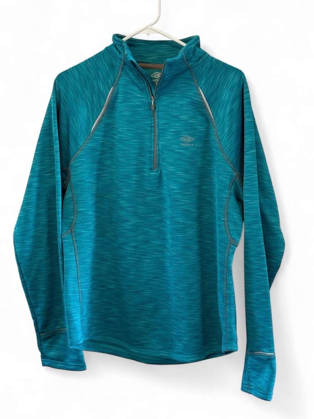 Soccer Gorpcore Umbro Teal Fleece Pullover with Logo Stamp XL
